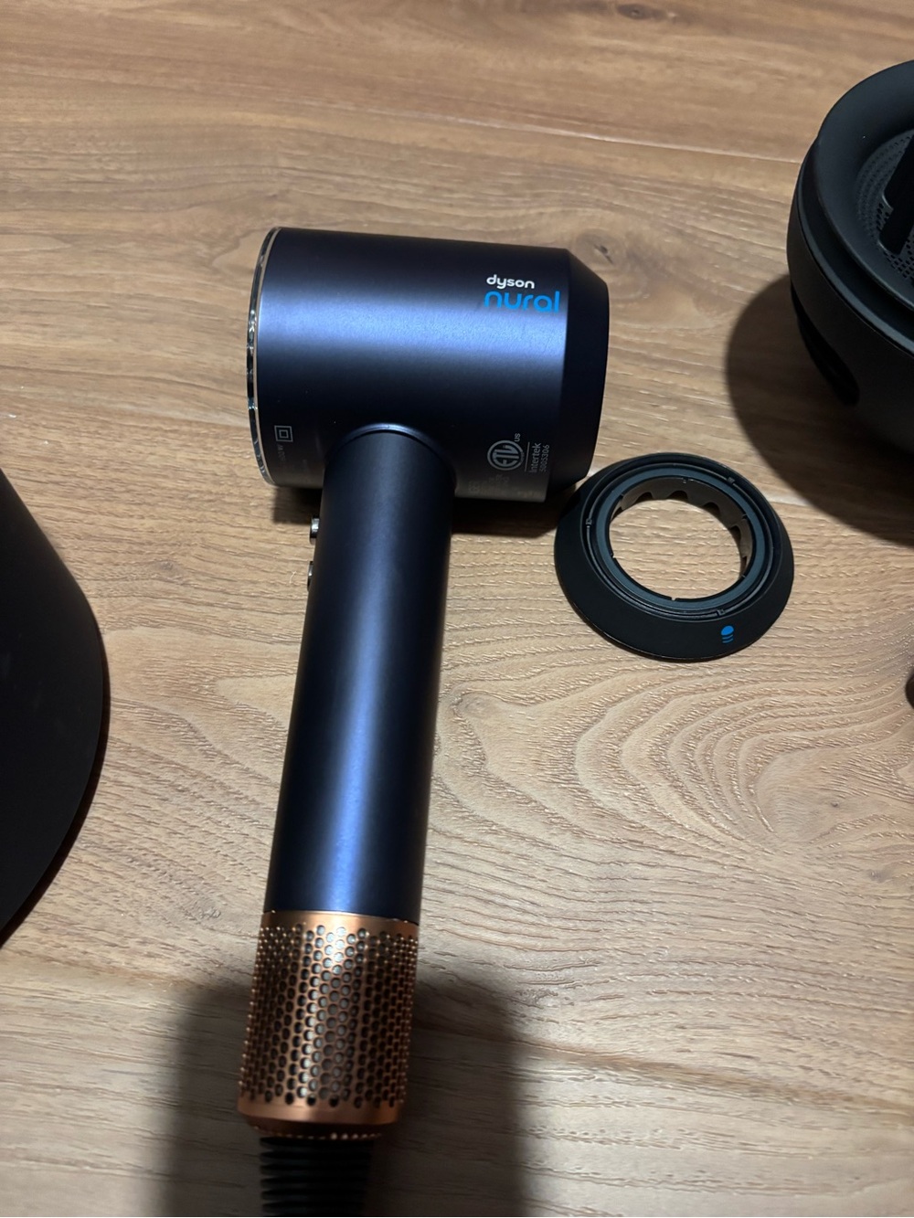 Dyson hair dryer - Metallic navy with copper accents